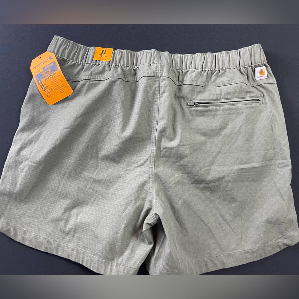 Carhartt Men's XL Relaxed Fit Force Ripstop Work Short NWT Color Military Green